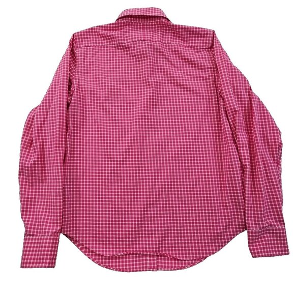 Lauren Ralph Lauren Green Label Shirt Women's Small Pink Check Long Sleeve EUC - Picture 2 of 16